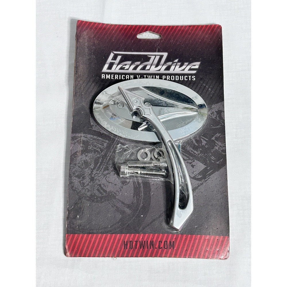 HardDrive American V-Twin Chrome Oval Arrow Mirror HDR004T ES-211+A10